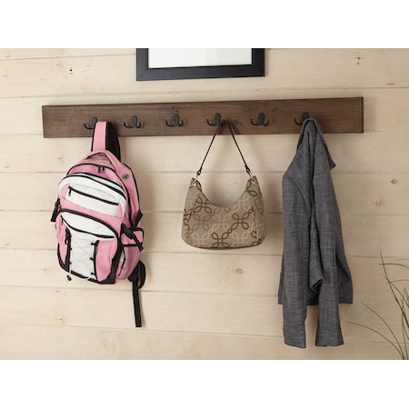 Alaterre Furniture Modesto 48" Reclaimed Wood Wall Coat Hooks AMSA2920